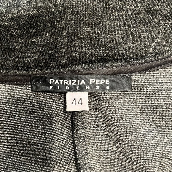 Patrizia Pepe Firenze charcoal gray sweater dress with pockets made in Italy 44 - Picture 7 of 13